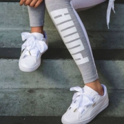 限尺码，PUMA 彪马 Vikky Platform Ribbon 女士丝带漆皮板鞋 366419