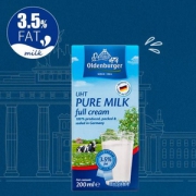 Oldenburger 欧德堡 超高温处理全脂纯牛奶 200ml 24盒