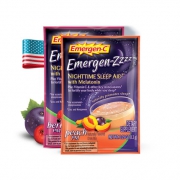 美国进口 emergen-c 褪黑素安眠维C泡腾粉 24包