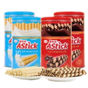 AStick 爱时乐 威化卷心酥 330g*4罐 热销组合装 *4件 120.8元包邮（满减，合30.2元/件）