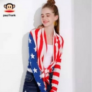 Paul Frank 大嘴猴 时尚简约印花长袖开衫