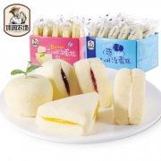 休闲农场 蒸三明治蛋糕500g*2箱装