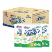 心相印 厨房用纸 印花 75节*8卷  *8件