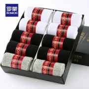 Romon 罗蒙 男士棉质中筒袜10双