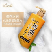 日本Loshi 马油无硅油 洗发水600ml