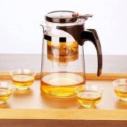 Heisou 黑手 玻璃玲珑杯1壶+4个杯子