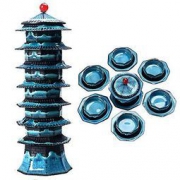 橙象 玲珑宝塔盖碗茶具 109元包邮（需用码）