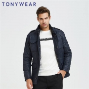 TONY WEAR 汤尼威尔 商务修身立领相拼外套 2色