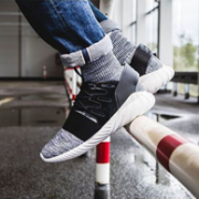 11日0点：adidas 阿迪达斯 Tubular Doom PK 灰白雪花袜套高帮跑鞋