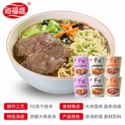 非油炸、大块肉：6桶 海福盛 多味组合装牛肉面