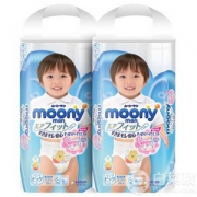 日本产，MOONY 尤妮佳 拉拉裤 男款XL38*2包*4 ￥432包税包邮