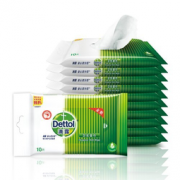 Dettol 滴露 卫生湿巾 10片装  4.9元，可凑单至2.1元/件