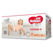 HUGGIES 好奇 银装 婴儿成长裤 XXL号 66片 *3件 404元包邮（需用券，合134.67元/件）