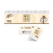 清风 原木纯品 手帕纸 迷你型 3层10张*10包 *11件