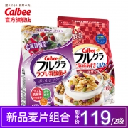 卡乐比 乳酸菌+红小豆牛奶风味麦片共2袋装