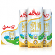 新西兰进口：安佳 Anchor 全脂纯牛奶250mlx10x4件