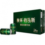 限部分地区：秋林 格瓦斯 发酵饮料 330mlx24听x2件
