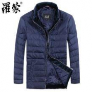 罗蒙 男士拼色保暖羽绒服