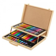KIDDYCOLOR 凯蒂卡乐 美术绘画礼盒 106件双层木盒套装