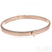降￥40！Kate Spade 凯特丝蓓 BANGLES 细款桃心手镯 玫瑰金