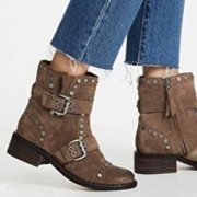 Sam Edelman Drea 女士真皮短靴 G0476L