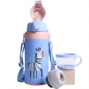 Face 儿童 双盖带吸管 304内胆保温杯 550ml