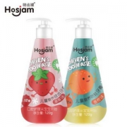 hosjam 皓齿健 按压式无氟安全可吞咽儿童牙膏 120g