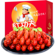 4-6钱/只 ：红功夫 熟冻麻辣小龙虾 1.5kg x4件