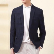 HODO 红豆 DMHBX039S 男士休闲格纹西服