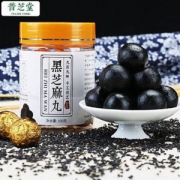 食补乌发补肝肾，普芝堂  九蒸九晒黑芝麻丸100g