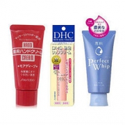 SHISEIDO 资生堂 护手霜 30g+洗颜专科洁面乳 120g+DHC 橄榄润唇膏 1.5g 1050日元约￥67（需用码）