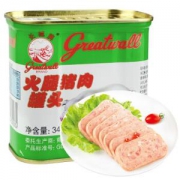 长城牌 小白猪 火腿猪肉罐头 340g *10件
