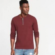 OLD NAVY 339971 男士长袖亨利衫