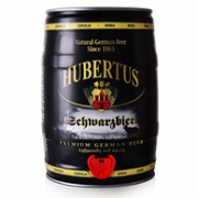 德国进口！3件x5L桶装 Hubertus 狩猎神 黑啤酒