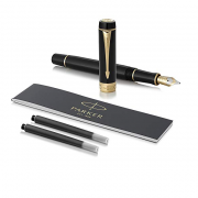 派克（PARKER）  世纪精装 Duofold International（小豆腐）M尖 黑金