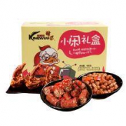 精武 鸭脖子鸭锁骨鸭架卤花生 零食礼包 180g*10件