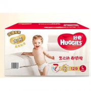 HUGGIES 好奇 婴儿纸尿裤 L129片 *2件  288元包邮