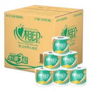 心相印 心柔系列 卷纸 3层180g*27卷  *4件