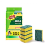 3M 思高 G6215 海绵百洁布 5片+餐具盒