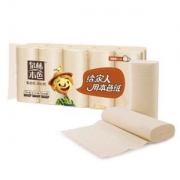 泉林本色 扁卷纸 3层100g*10卷 *9件