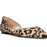Sam Edelman   女士 Rodney 豹纹马毛中空芭蕾鞋 F2385L