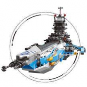 星堡积木 军事系列 超级宇宙战舰航母拼装积木 XB-13001