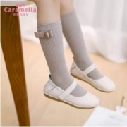caramella 秋冬女童纯棉高筒袜3双组合装