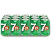 限华东：七喜 7up 柠檬味 碳酸饮料 330ml*15听
