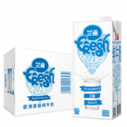 波兰原装 2件 Lacheer 兰雀 唯鲜脱脂牛奶1L*12/箱