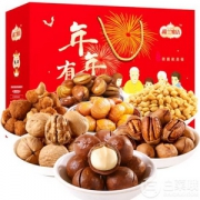 楼兰蜜语 年年有福 坚果果干礼盒1555g*4件 ￥213.3包邮