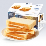 55万好评：三只松鼠 氧气吐司面包 800g