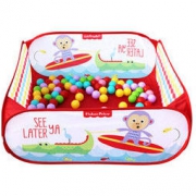 费雪Fisher-Price 宝宝球池套装(婴幼儿童海洋球游戏围栏 内含100个玩具球) 红色 F0317-1 *2件 201.5元包邮（满减，合100.75元/件）