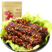 京东PLUS会员：百草味 麻辣牛肉100g/袋 *14件 125.2元包邮（满减，合8.94元/件）