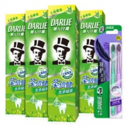 DARLIE 黑人茶倍健牙膏套装 480g（龙井绿茶120g*4+牙刷*2）   36.9元